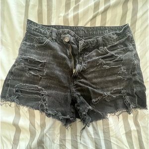 AE distressed jean shorts
